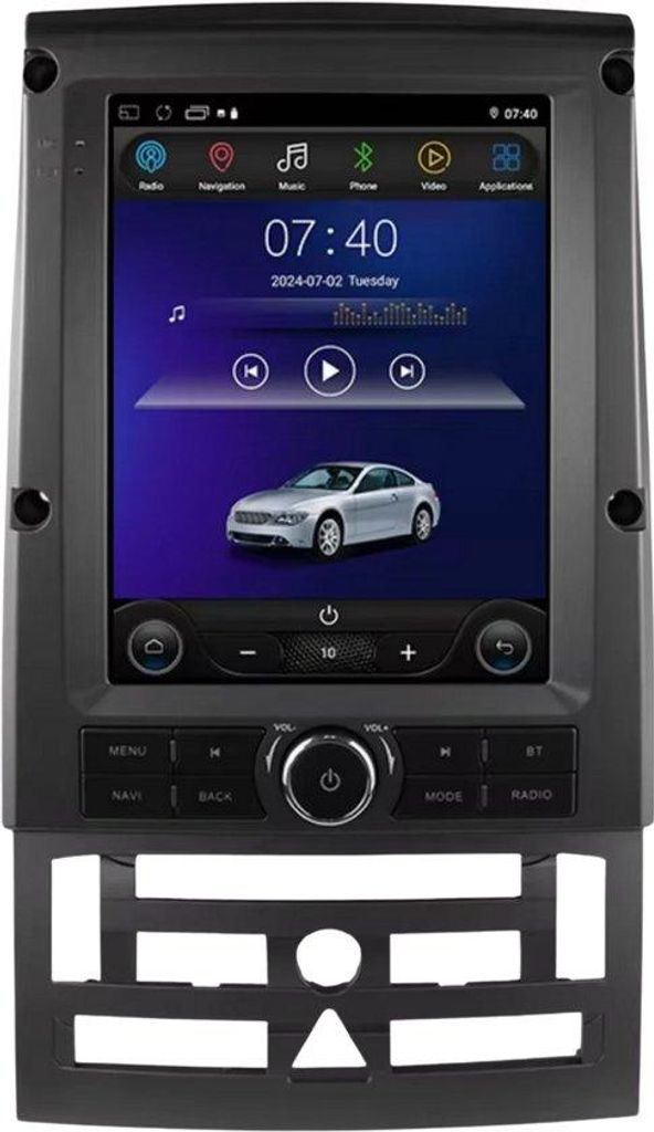 Autoradio mit Bluetooth und CarPlay für Peugeot 407 (2004–2011) – Kompatibel mit Apple und Android – Stereoanlage mit Navigationssystem – ...