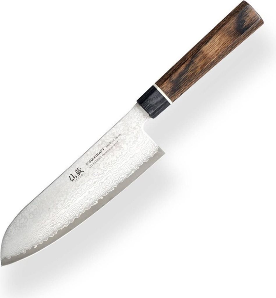 Suncraft Küchenmesser Senzo Black Santoku 167 mm BD04 Produktbild 