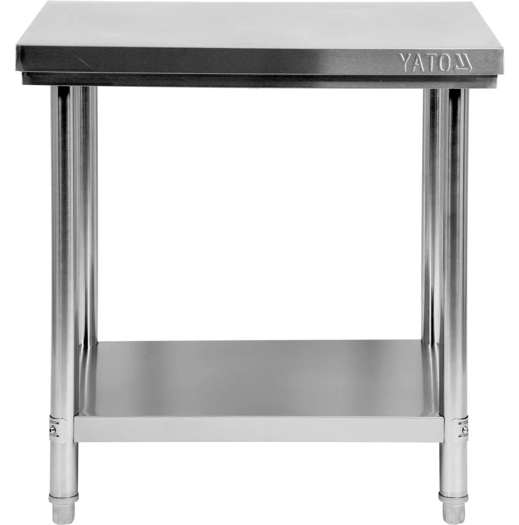 Table inox de cuisine 80x60x85 cm hygiénique et stable