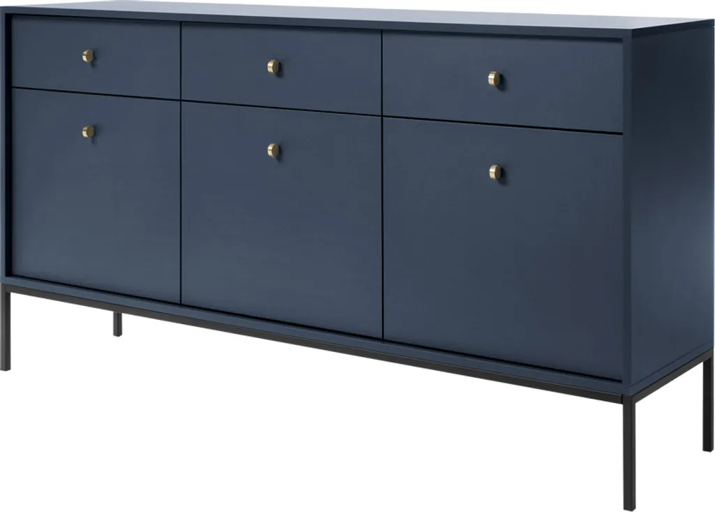 Buffet bas bleu nuit vintage Monne Selsey pour optimiser votre espace