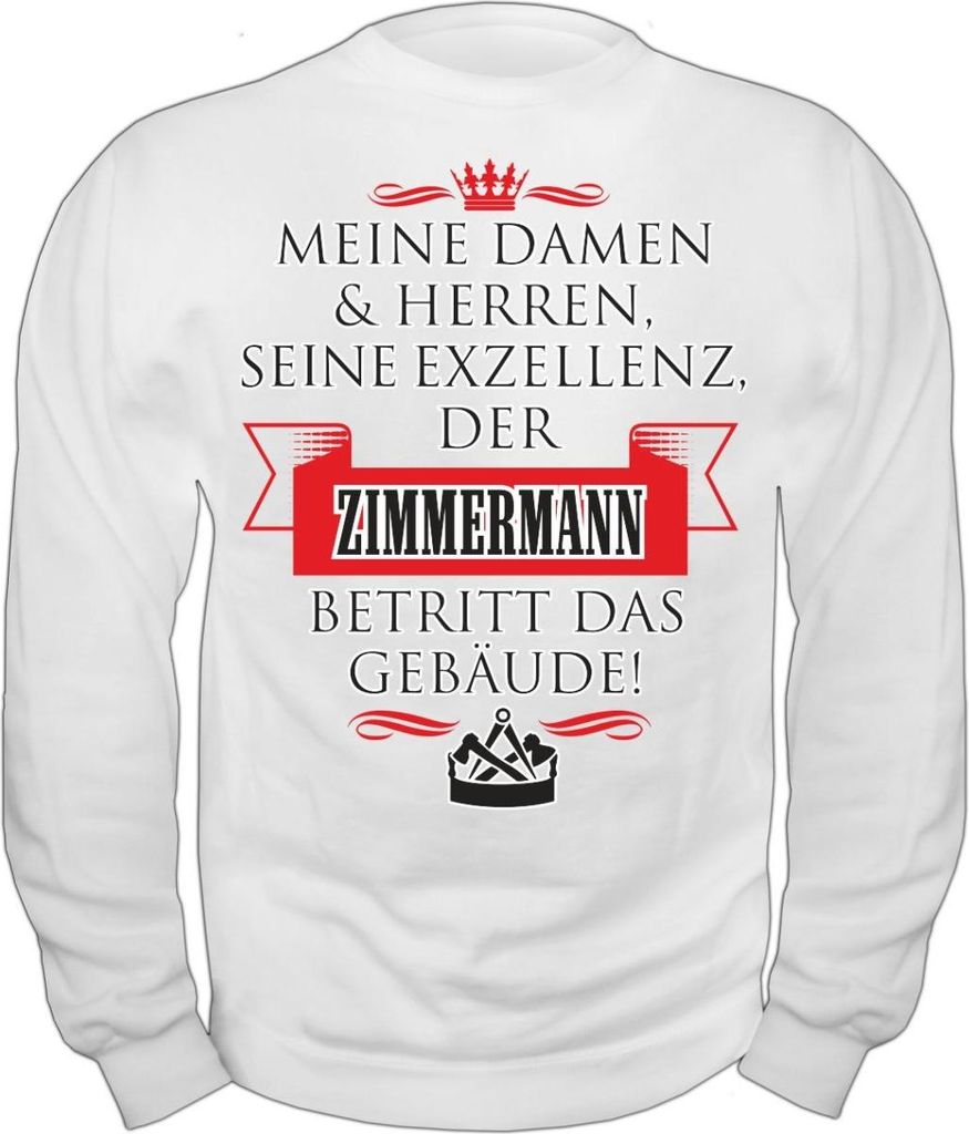 Herren Sweatshirt Seine Exzellenz DER ZIMMERMANN