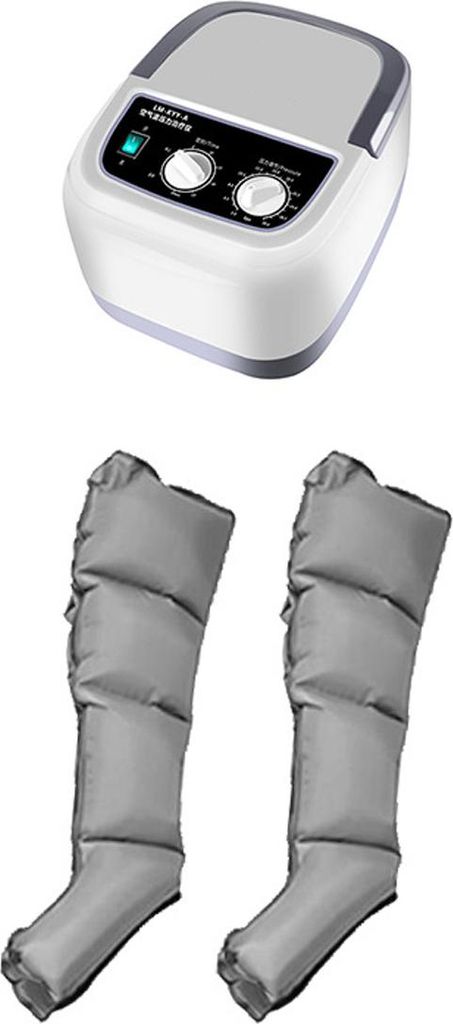 Air Compression Beinmassagegerät – Lymphdrainage, Hausgebrauch, 360° Massage, 4 Luftkammernr, Zeit & 10 Temperatur
