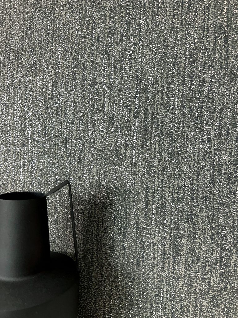 NEWROOM Tapete Schwarz Vliestapete Unifarbe - Universal Modern Grau Silber Struktur Glanz Einfarbig Uni Glanztapete