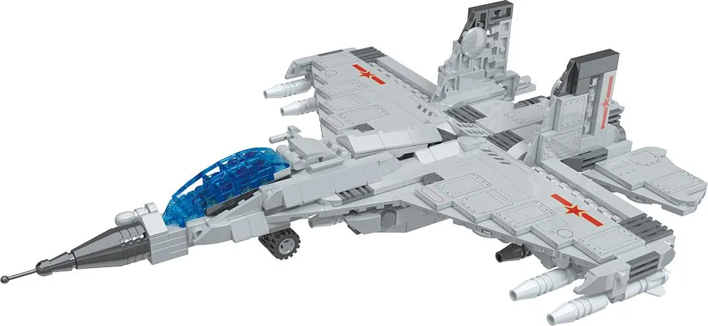 Kit construction avion de chasse F-22 avec figurines militaires 450 pcs
