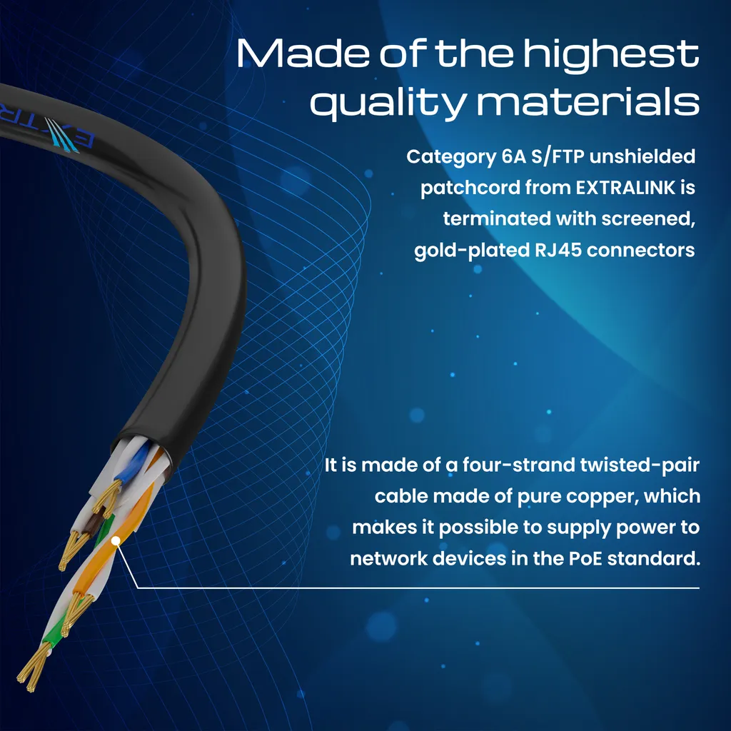 Extralink Cat.5e FTP 0,5 m Cavo patch LAN Cavo di rete Ethernet Patchcord - 4