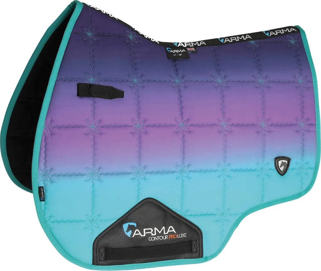 Chabraque de Selle Violette ARMA Ombre pour Équitation Mixte 17-18"