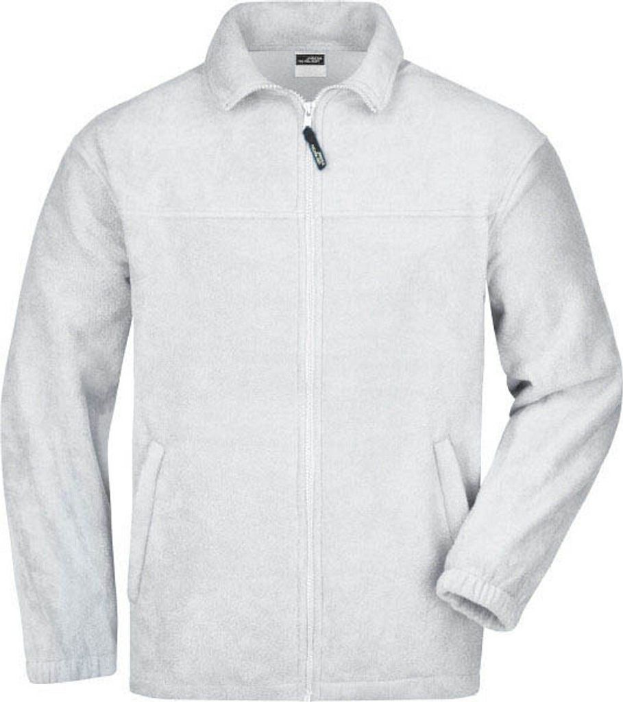 James & Nicholson Herren Fleecejacke "JN044" weiß Größe M