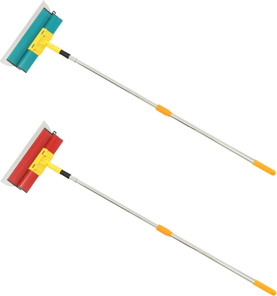Spatule de lissage 4 lames 25-80cm et perche télescopique 130 cm