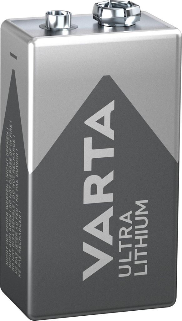 Varta Professional Lithium batterijblok 9V (verpakking met Productafbeelding 