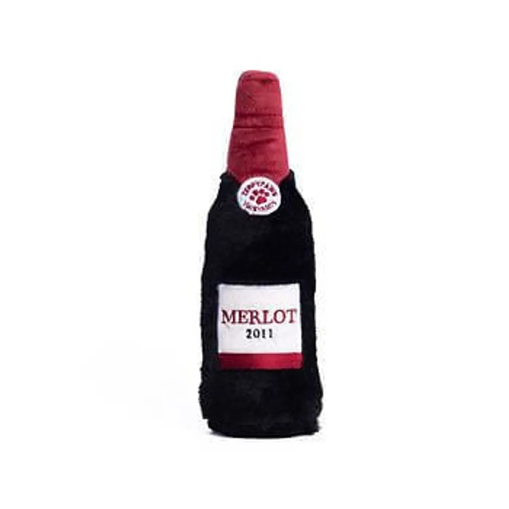 Giocattolo per cani ZippyPaws Happy Hour Crusherz - Vino rosso