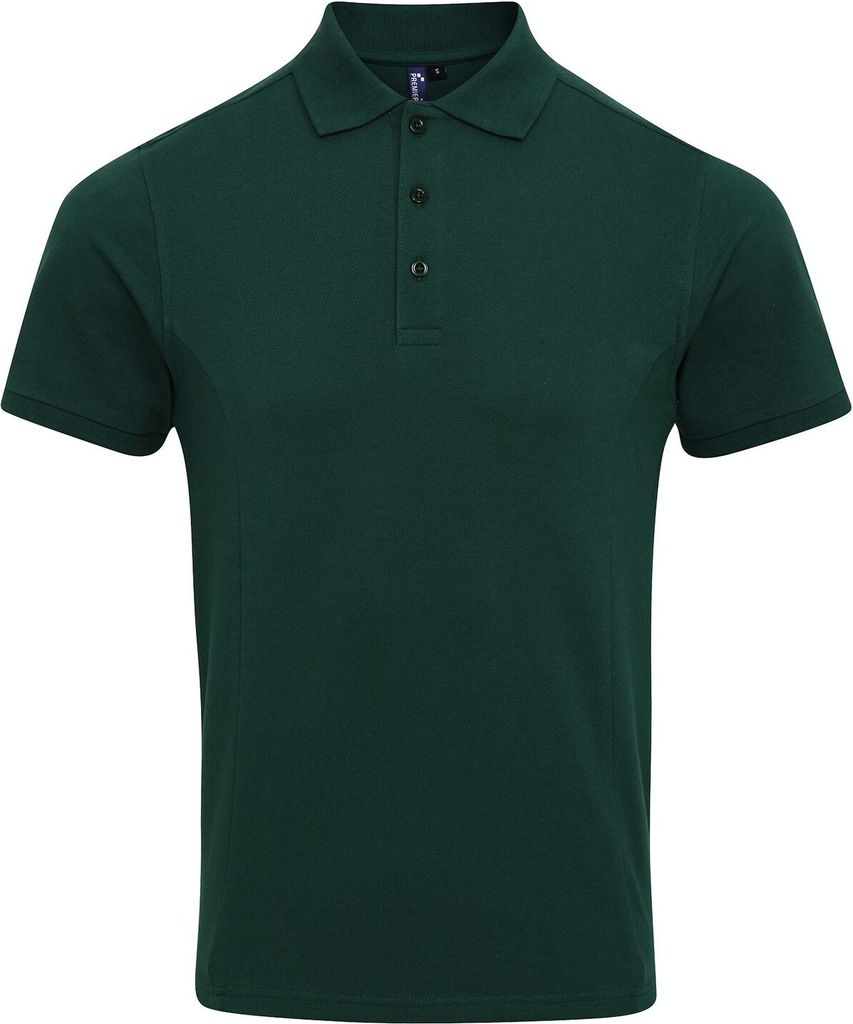 Premier Herren Coolchecker Piqué-Poloshirt mit CoolPlus RW6268 (3XL) (Flaschengrün)