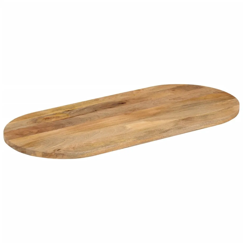 SYFAX™ Piano Tavolo Ovale 100x40x3,8 cm in Legno Massello di Mango
