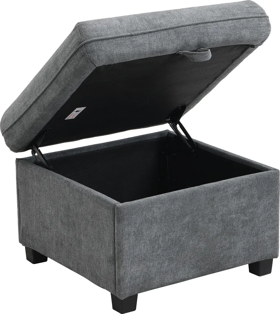 Canapé d'angle modulable gain de place avec rangement pour salon