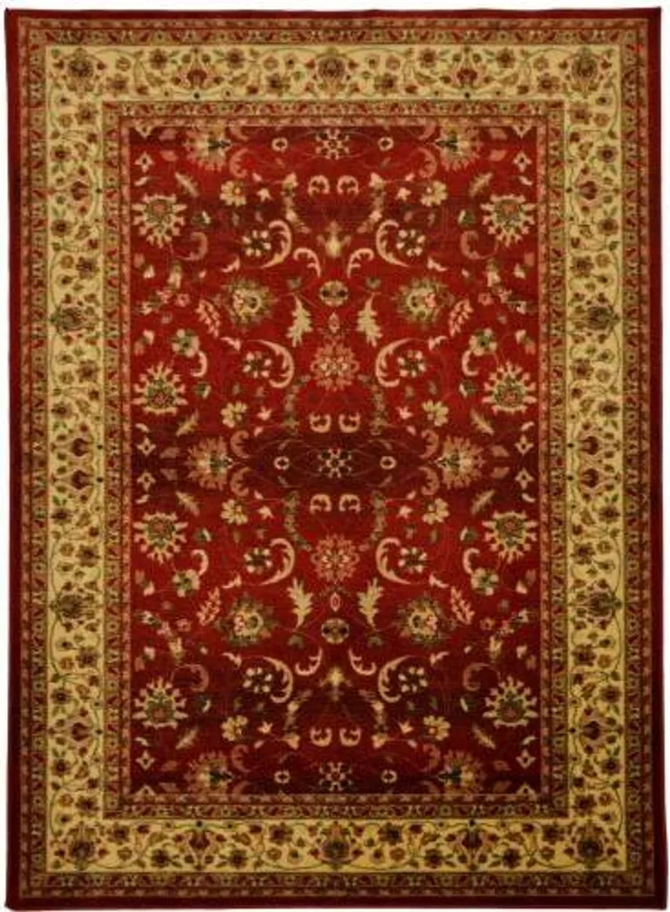Grand Tapis de Salon Essna Rouge 160x234 - Revêtement de Sol Design