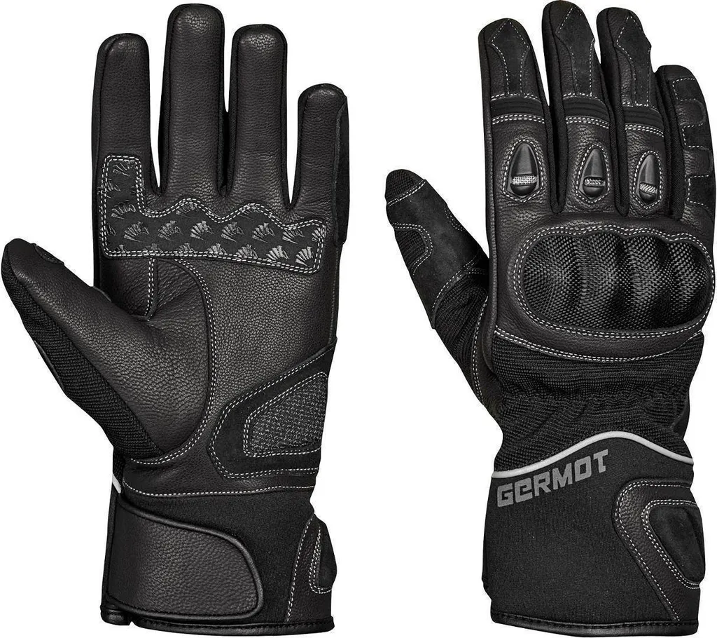 Gants moto urbains Germot Miami Pro Noir S - Idéal trajet ville et route