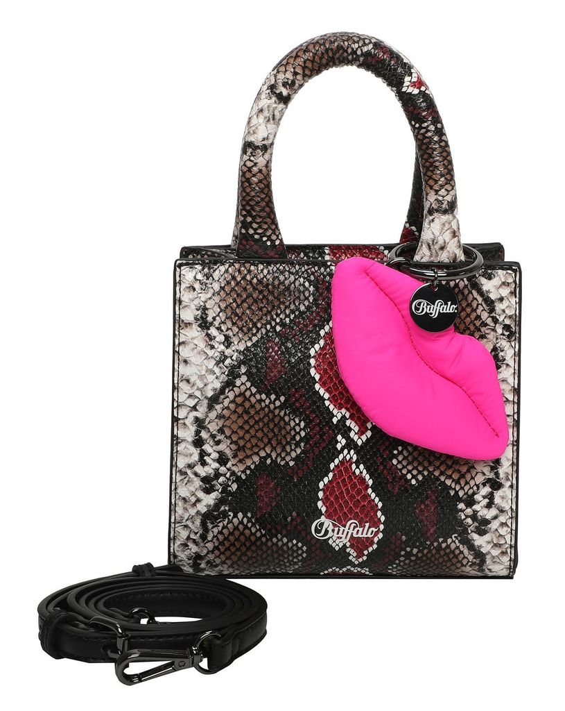 BUFFALO Handtasche Umhängetasche Fancy Snake Boxy28 Crossbody Bag Pink mehrfarbig