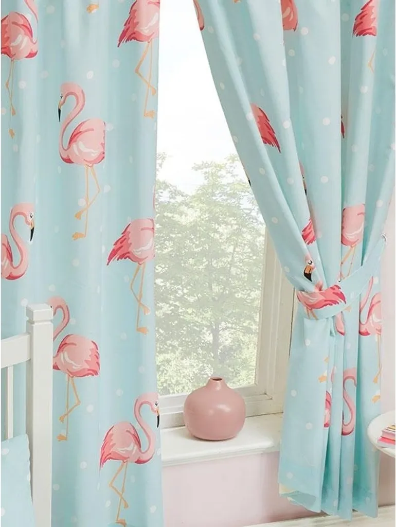 Rideaux Fifi Turquoise AG2881 contre les Vis-à-vis - Lot de 2 Rembourrés