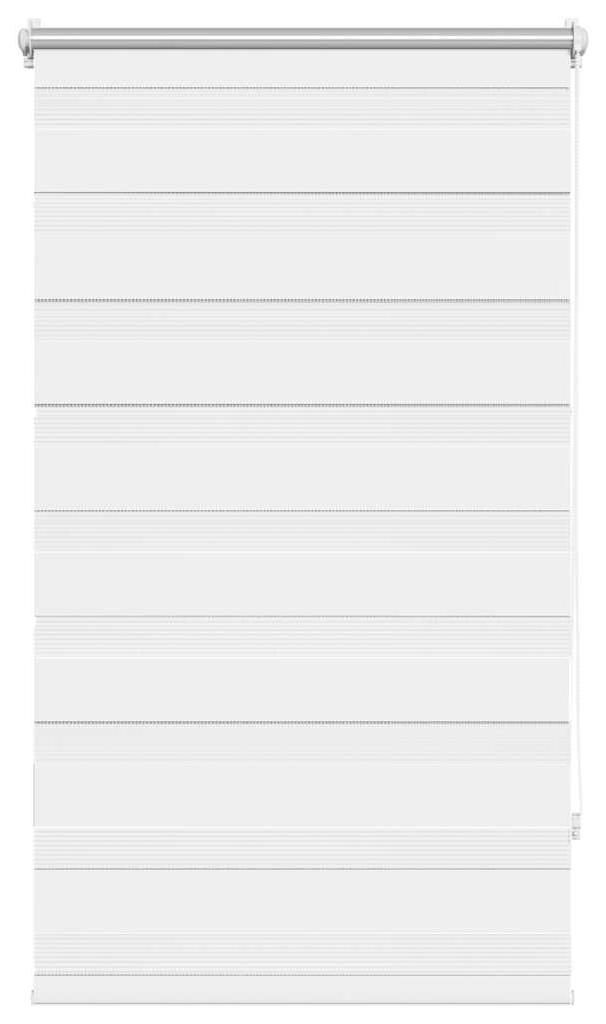 vidaXL Zebra-Rollo 70,9 x 120 cm, Stoffbreite 66,7 cm, Weiß