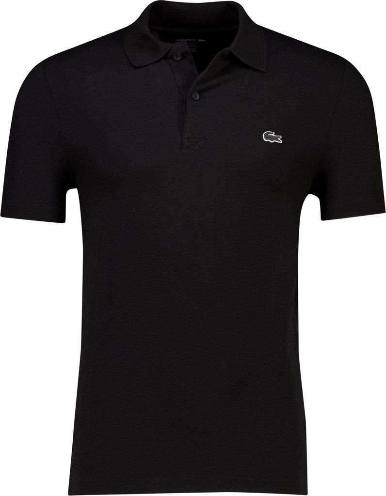 LACOSTE Fit Bawełna Knit Polo Men czarny XL Koszulki polo