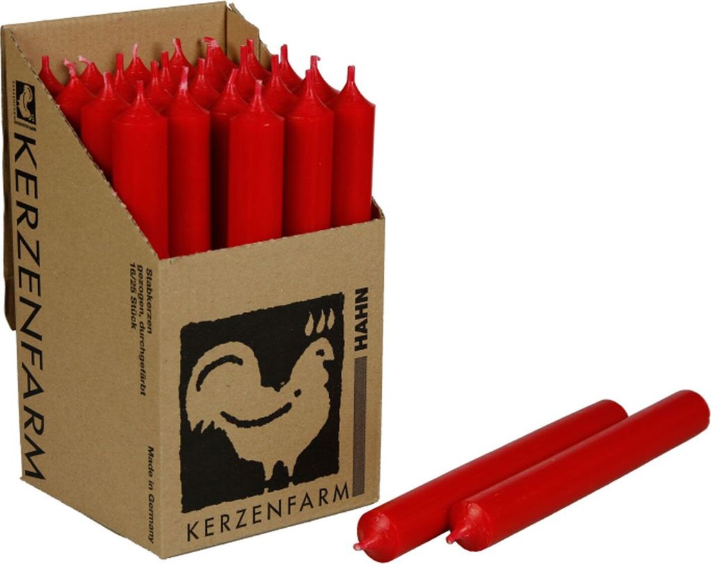 IHR - Stabkerze H:18 cm, 25 Stück, Red Produktbild 4