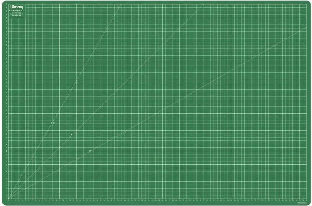 Wonday Schneidematte DIN A1 (B)900 x (T)600 x (H)3 mm grün Produktbild 