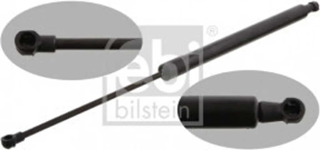 Ressort à gaz haute résistance Febi 32906 - Fixation 90 45 000 04R JZ