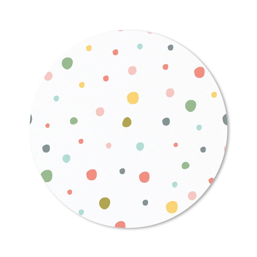 MuchoWow Mauspad Mousepad Farbe - Muster - Punkte 20x20 cm - Mousepads - Maus Mat - Pad - Mausunterlage - Schreibtischmatte