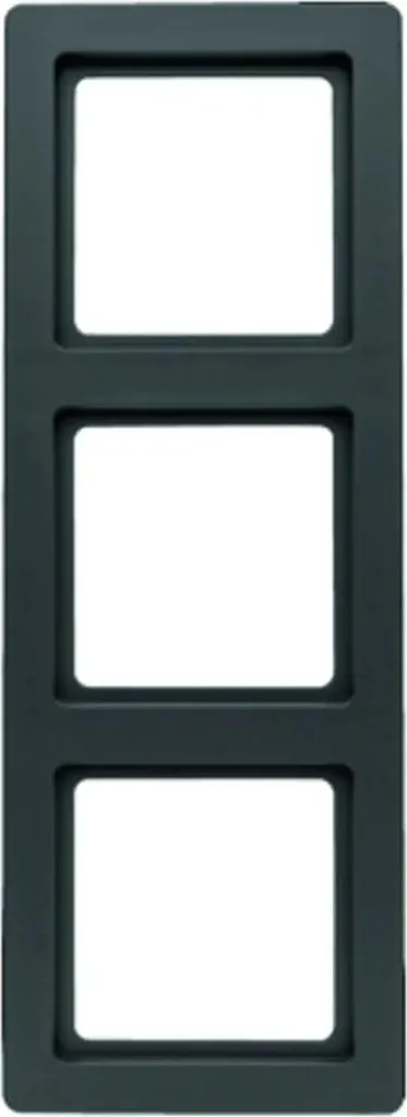 Plaque Triple Berker Q.1 Anthracite pour Centralisation des Commandes