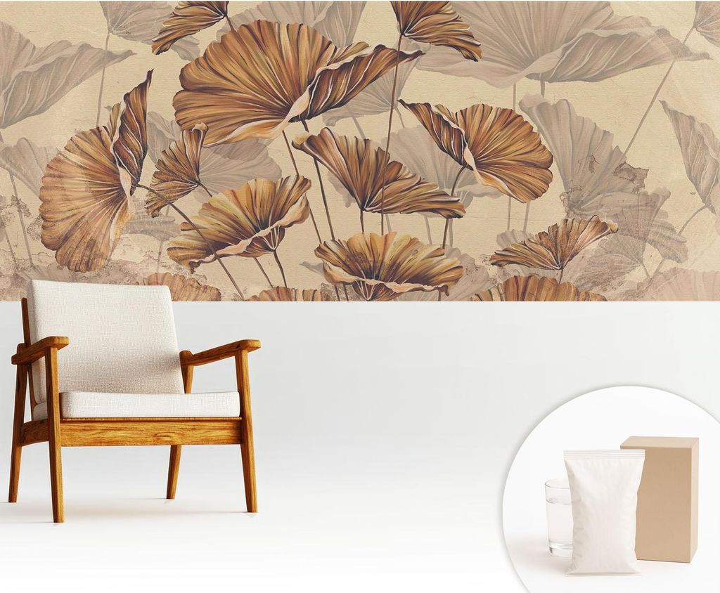 Fototapete - 250x104 cm - Tapete - Wandtapete - Wandbilder - Dekofolie - Tapete Folie - Wand - Dekoration - Wohnzimmer - Herbstliche Eleganz