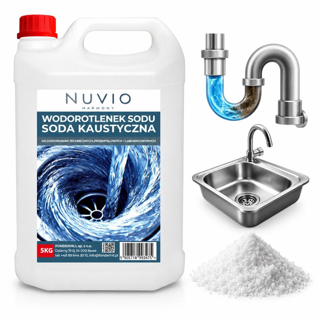 Hydroxid sodný pre sifónové potrubia 5kg NUVIO Obrázok produktu 