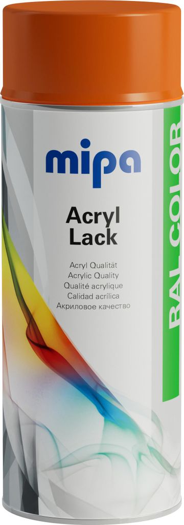 MIPA Acryllack RAL Color Farbspray 400ml RAL2004 - reinorange