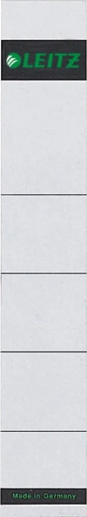 Etiquettes gris clair pour classeur étroit court lot de 100 fiches 190g