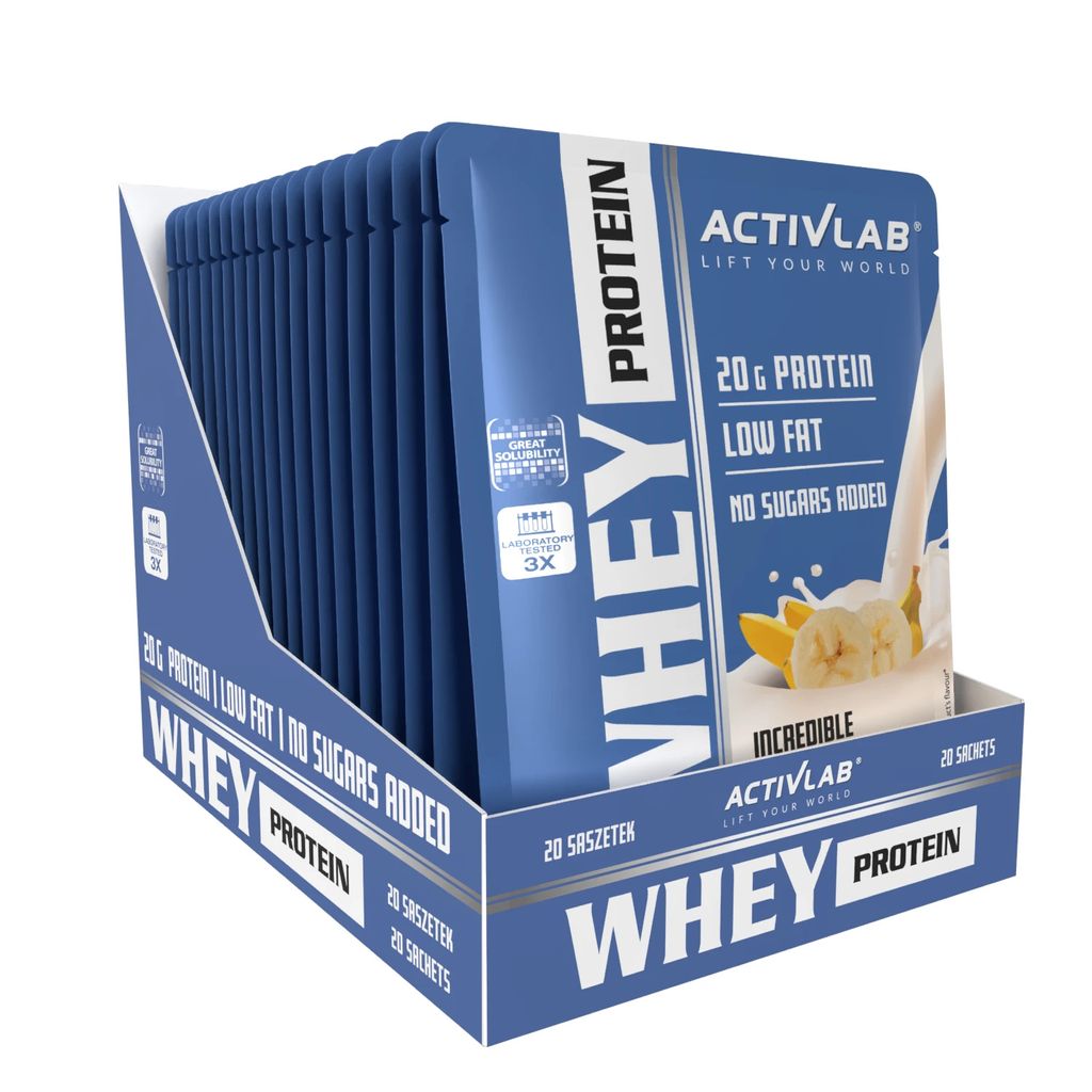 Activlab Whey Protein – 20 x 30 g, Sabor Plátano, Proteína Imagen del producto 