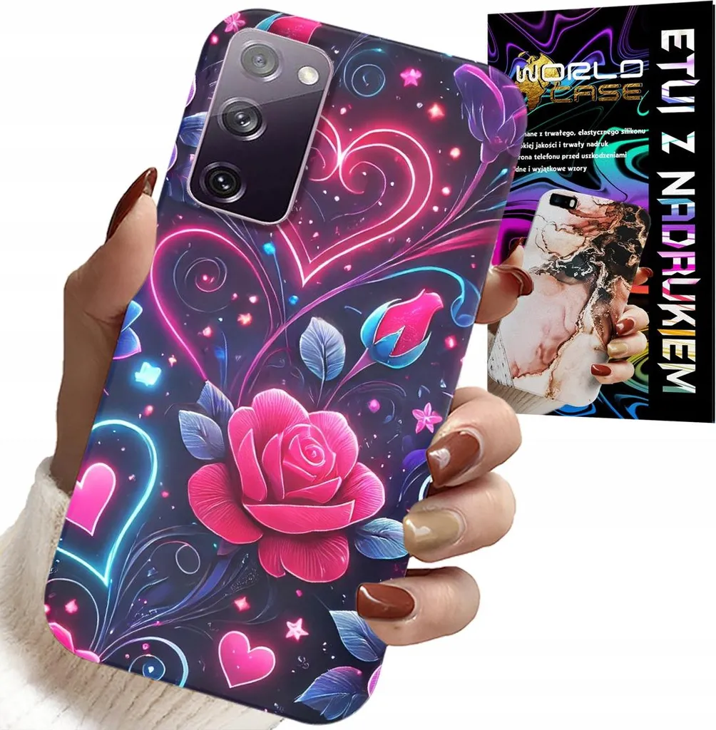 Cover S20 FE Rosa Cuore Aesthetic + Screen Protector Omaggio