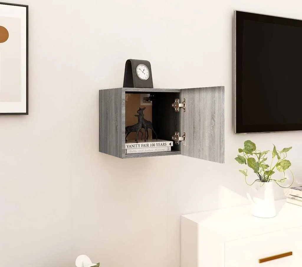 Maison Exclusive - Mobile TV grigio Sonoma 30,5x30x30 cm