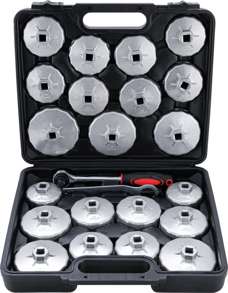 KRAFTMANN 1035 Ölfilterkappen-Satz aus Aluminium-Druckguss, Produktbild 