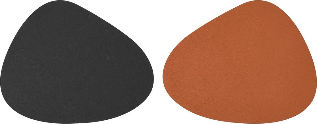 4 Stück Tischsets Stone 2-farbig Karamell Schwarz zum Produktbild 