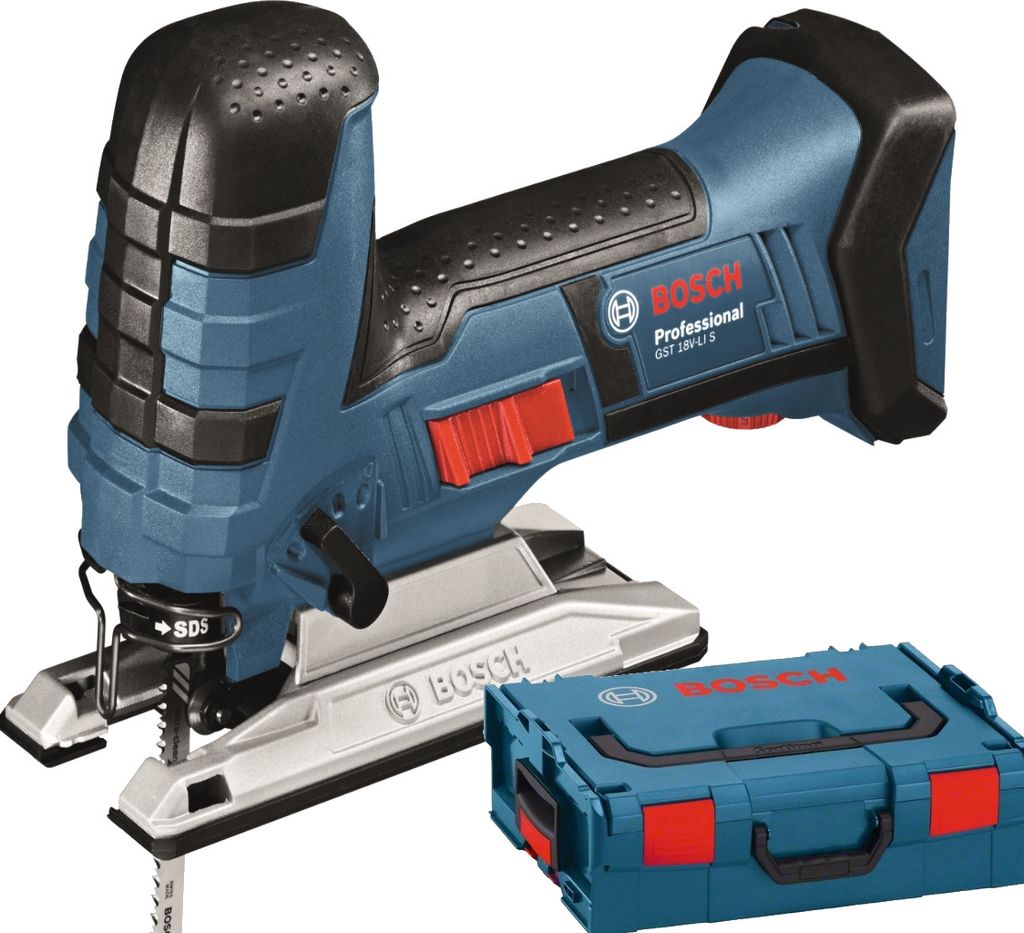 Bosch GST 18 V-LI S Profi-Akku-Stichsäge, 120 mm Schnitttiefe, variable Geschwindigkeit, Pendelhub
