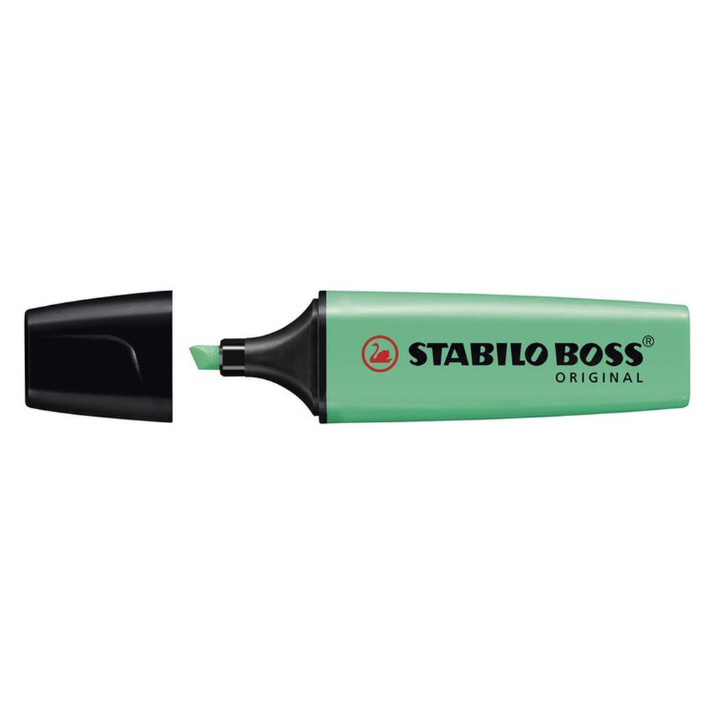 Textmarker - STABILO BOSS ORIGINAL - 10er Pack - türkis Produktbild 