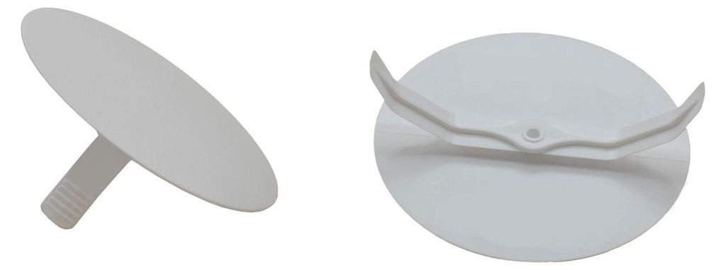 Federdeckel, weiß, rund, Ø 72 mm, für Ø 60 mm Produktbild 