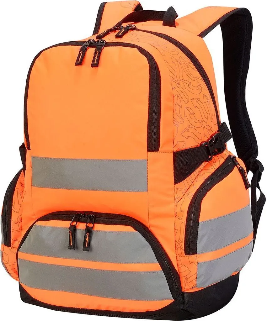 Sac à dos haute visibilité BC4161 Orange avec bandes réfléchissantes (x2)