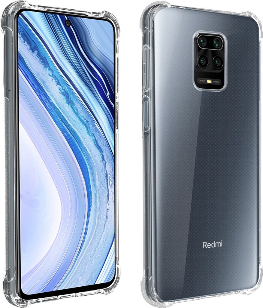 Akashi, Akashi Redmi Note 9S / 9 Pro / 9 Pro Max Silikon Bumper Hülle, Transparent