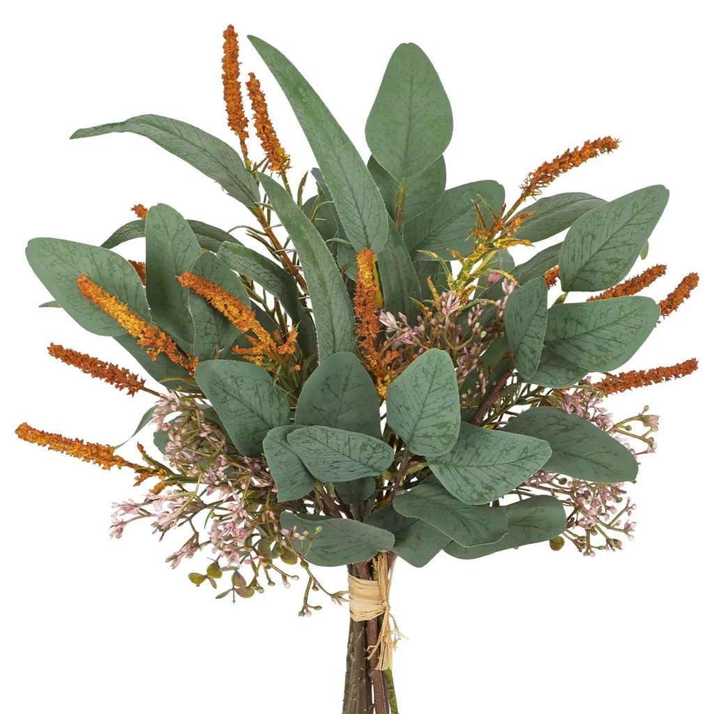 Eucalyptus décoratif réaliste 48 cm, branches de sauge pour vos tables