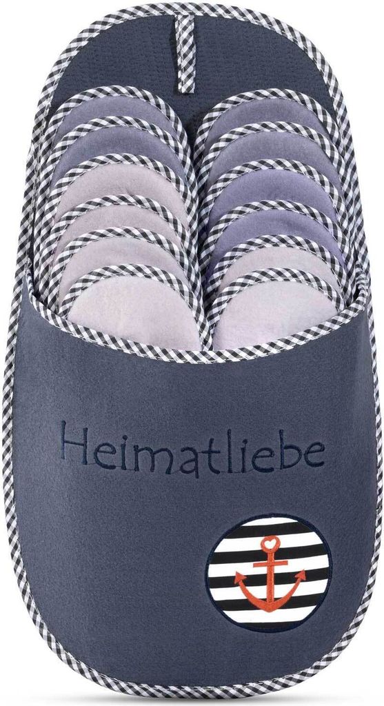 ONVAYA® ABS papuče pre hostí Heimatliebe set of 6 | papuče Obrázok produktu 