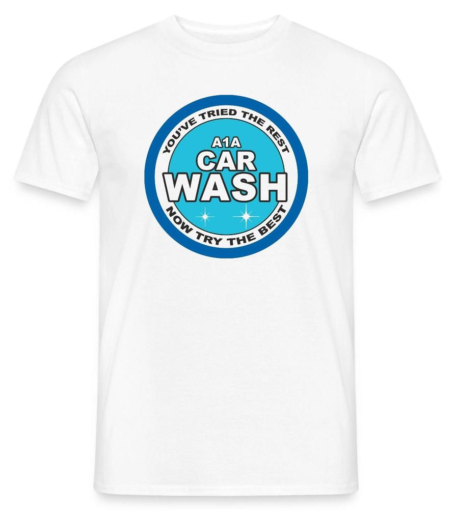 Spreadshirt Breaking Bad Car Wash Waschanlage Logo Männer T-Shirt, 3XL, Weiß