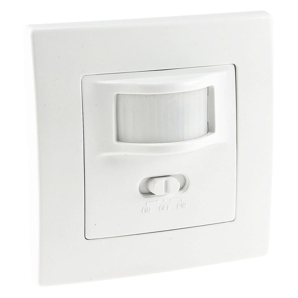 Bewegungsmelder, Unterputz Bewegungsmelder, Unterputz IR Bewegungsmelder, 160°, 500W, LED geeignet, Erfassungsbereich 7-10 Meter