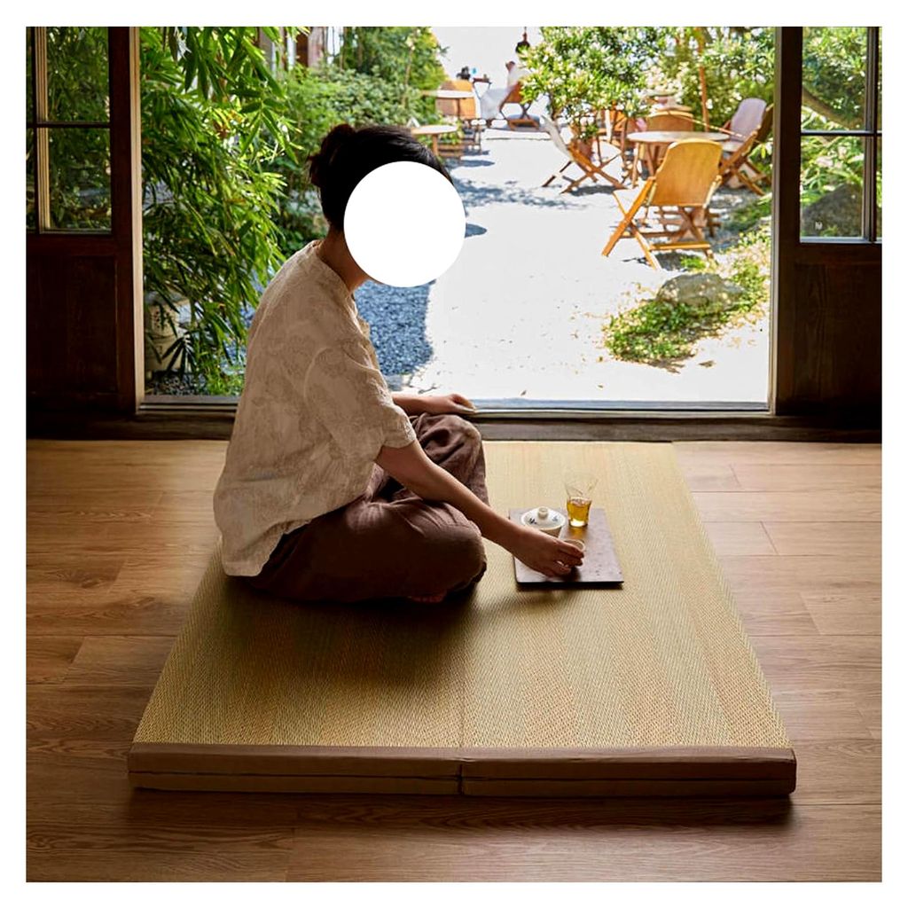 Verdickte japanische Bodenmatten – faltbarer, atmungsaktiver Futon-Teppich für Schlafzimmer, bequeme Isomatte, weiche Bodenunterlage, platzspare...