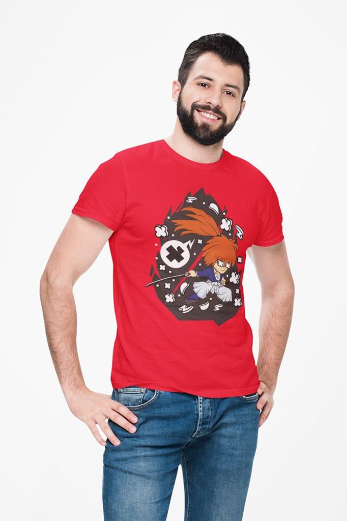 D&B Uni Polo PC00097 SamuraiX Rot-Größe S