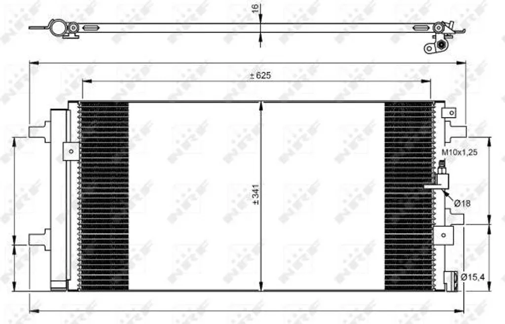 Condensateur NRF 350060 haute efficacité pour Audi A5 Cabriolet et A4