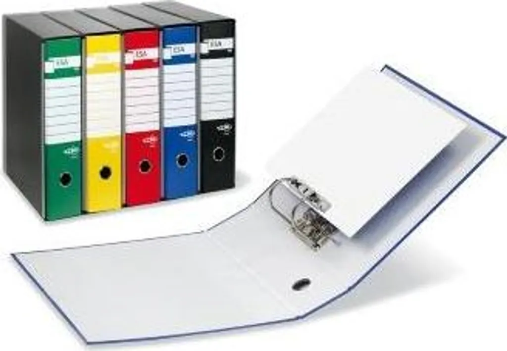 SEI Rota Esa C 80 Classeur à anneaux A4 bleu pour documents de bureau